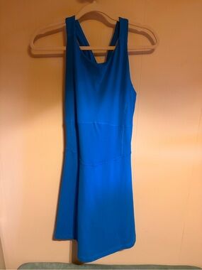 Sonic Blue Sleeveless Women's athleisure Dress